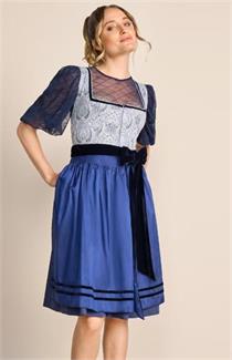 Krüger Dirndl Kurz Callista blau - Gr.38