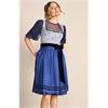 Krüger Dirndl Kurz Callista blau - Gr.40