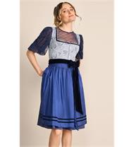 Krüger Dirndl Kurz Callista blau