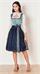 Krüger Dirndl Kurz Dena blau - Gr.34