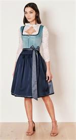 Krüger Dirndl Kurz Dena blau - Gr.36