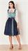 Krüger Dirndl Kurz Dena blau - Gr.42