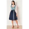 Krüger Dirndl Kurz Dena blau - Gr.42