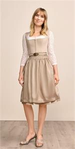 Krüger Dirndl Kurz Evi beige - Gr.46