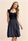 Krüger Dirndl Kurz Flügelarm Melora marine - Gr.32
