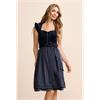 Krüger Dirndl Kurz Flügelarm Melora marine - Gr.32