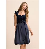 Krüger Dirndl Kurz Flügelarm Melora marine