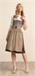 Krüger Dirndl Kurz Georgia braun - Gr.34
