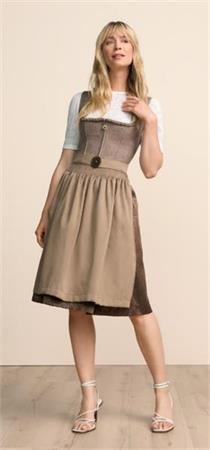 Krüger Dirndl Kurz Georgia braun - Gr.36