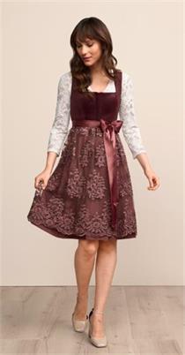 Krüger Dirndl Kurz Hemke bordeaux - Gr.34
