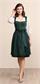 Krüger Dirndl Kurz Henni d'grün - Gr.32