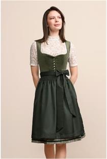 Krüger Dirndl Kurz Iny d'grün - Gr.42