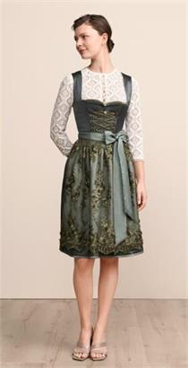Krüger Dirndl Kurz Lunessa d'grün - Gr.34