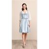 Krüger Dirndl Kurz Oceana h'blau - Gr.40