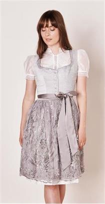 Krüger Dirndl Kurzi 114466 h'grau - Gr.40