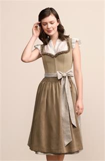 Krüger Dirndl Midi Anica beige - Gr.38