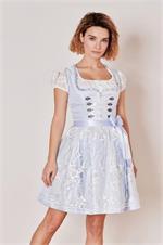 Krüger Dirndl Mini 419167 Ayla hellblau - Gr.44