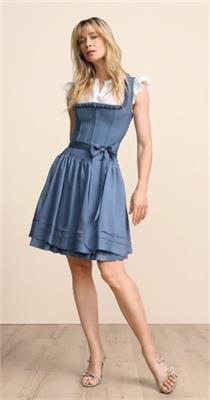 Krüger Dirndl Mini Jocelyn blau - Gr.36