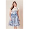Krüger Dirndl Mini Karlotta hellblau - Gr.38