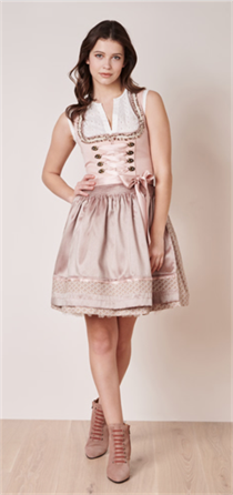 Krüger Dirndl Mini Leonita rose - Gr.38