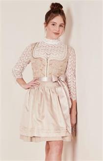 Krüger Dirndl Mini Mae beige - Gr.34