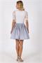 Krüger Dirndl Mini Maella h'blau/silber - Gr.44 | Bild 4