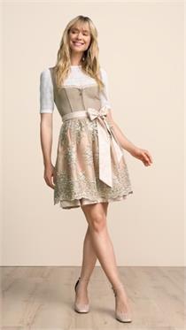 Krüger Dirndl Mini Vivianna beige - Gr.34