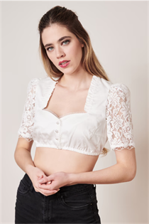 Krüger Dirndlbluse 211365 ecru - Gr.46