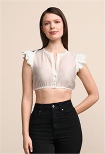 Krüger Dirndlbluse Flügelarm Eve ecru - Gr.30