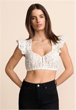 Krüger Dirndlbluse Hannelie ecru - Gr.38