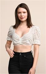 Krüger Dirndlbluse KA Deike Spitze ecru - Gr.36