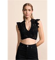 Krüger Dirndlbluse Lorena schwarz