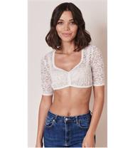 Krüger Dirndlbluse Talia Spitze ecru