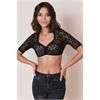 Krüger Dirndlbluse Talia Spitze schwarz - Gr.30