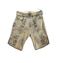 Lederhose Kurz Buchner natur blau Kernig