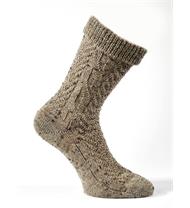 LuiseSteiner Socken Kurz meliert braun