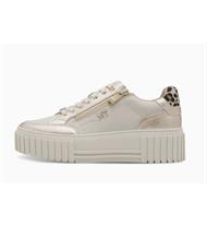 Marco Tozzi Damenschuh Sneaker cream/leo