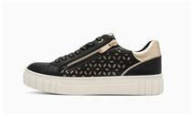 Marco Tozzi Damenschuh Sneaker schwarz/gold - Gr.40 Marco Tozzi Damenschuh Sneaker schwarz/gold - Gr.40