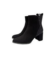 Marco Tozzi Damenschuh Stiefelette schwarz/leo
