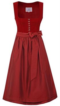 Marjo Dirndl Kurz Nussdorf rot - Gr.44