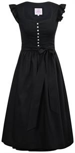 Marjo Dirndl Midi 70 Eugendorf schwarz - Gr.34