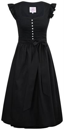 Marjo Dirndl Midi 70 Eugendorf schwarz - Gr.36