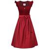 Marjo Dirndl Midi 70 Flügelarm Ansfelden karibu - Gr.34