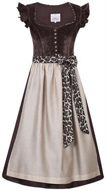 Marjo Dirndl Midi 70 Flügelarm Oberhofen espresso - Gr.30