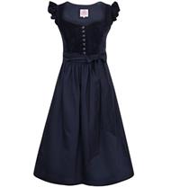 Marjo Dirndl Midi 70 Hochwinkel d'blau