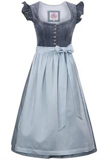 Marjo Dirndl Midi 70 Hochwinkel himmelblau - Gr.34