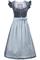 Marjo Dirndl Midi 70 Hochwinkel himmelblau - Gr.38