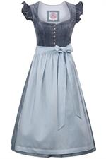 Marjo Dirndl Midi 70 Hochwinkel himmelblau - Gr.40