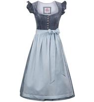 Marjo Dirndl Midi 70 Hochwinkel himmelblau