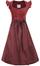 Marjo Dirndl Midi 70 Hochwinkel kastanienror/h'rot - Gr.42
